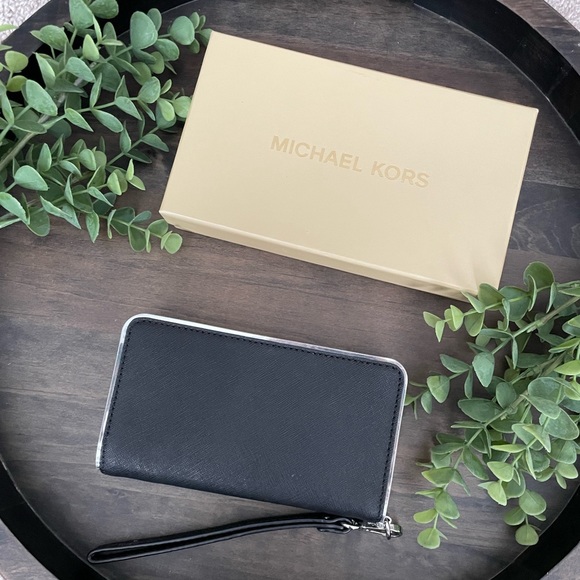Michael Kors Black Wristlet - Picture 2 of 3